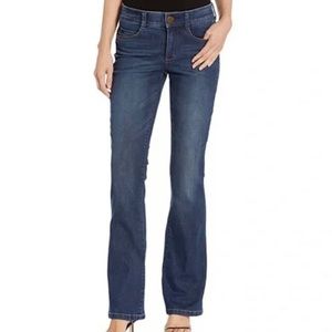 Vintage America Boho Bootcut Washed Dark Denim Jeans